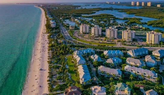 Bonita Springs Florida from above